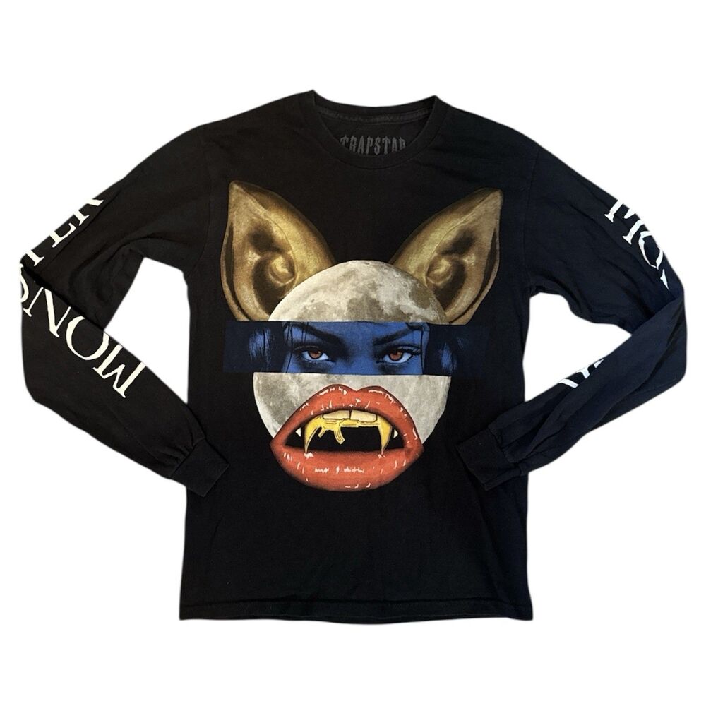 Rihanna X Eminem Monster Tour Shirt Traps Size S - Rare Long Sleeve Graphic Tee